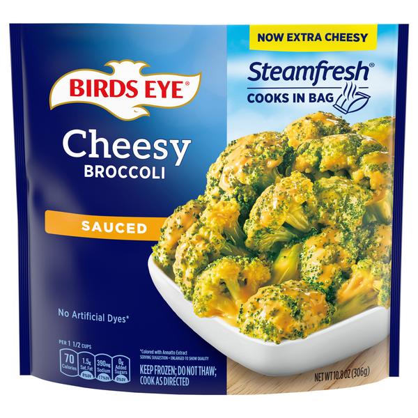 Birds Eye Steamfresh Sauced Cheesy Broccoli Frozen