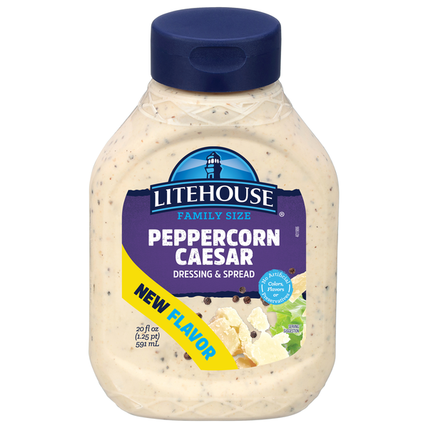 Litehouse Peppercorn Caesar Dressing & Spread Family Size Refrigerated