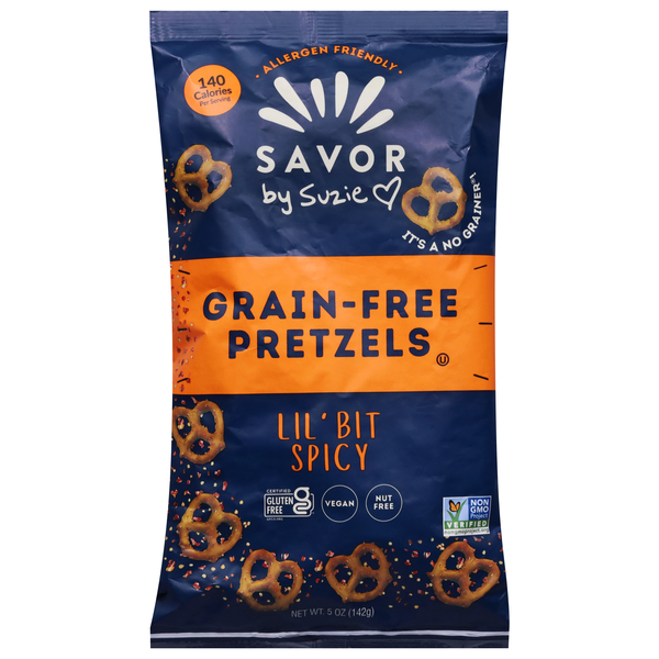 Savor by Suzie Grain Free Lil' Bit Spicy Pretzels