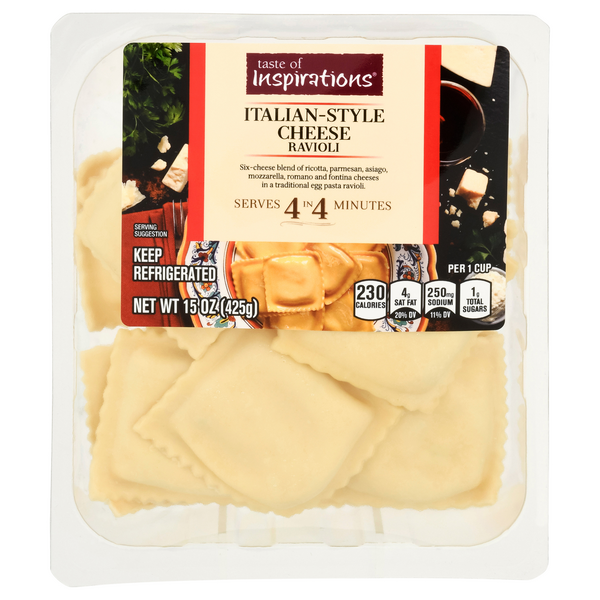 Taste of Inspirations Italian-Style Cheese Ravioli Pasta Fresh