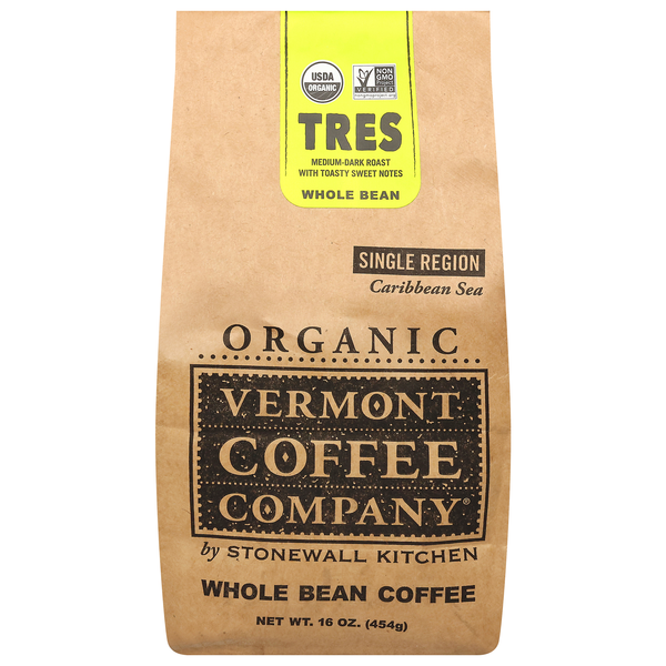 Vermont Coffee Company Organic Medium-Dark Roast Whole Bean Coffee
