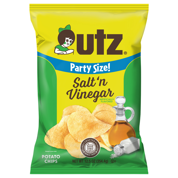 Utz Salt 'n Vinegar Potato Chips Party Size