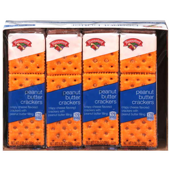 Hannaford Peanut Butter & Cheese Sandwich Crackers - 8 ct