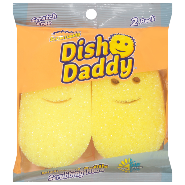 Scrub Daddy Dish Daddy Scrubbing Head Dishwand Refills