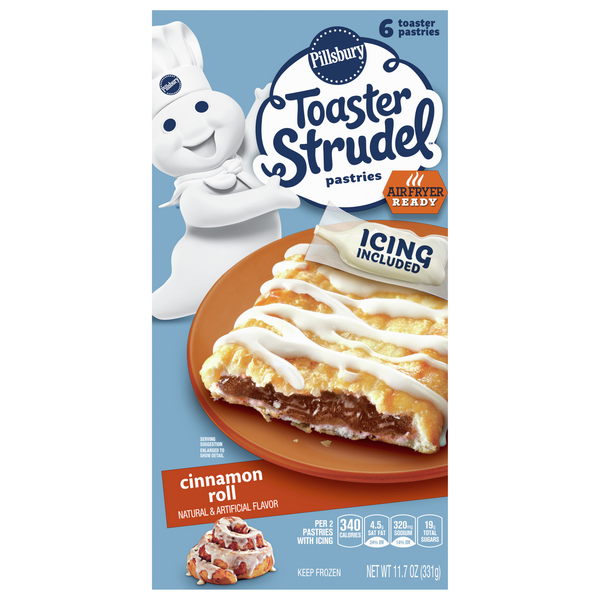 Pillsbury Cinnamon Roll Toaster Strudel Pastries - 6 ct