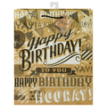 Unique Kraft Paper Gift Bag Happy Birthday To You Large