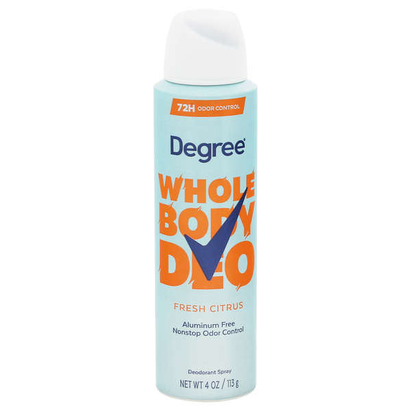 Degree Aluminum Free Fresh Citrus Whole Body Deodorant