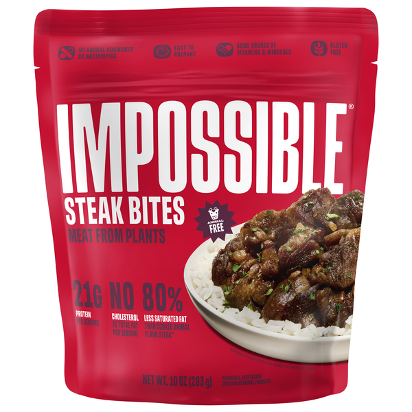 Impossible Meat From Plants Steak Bites Frozen