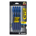Pilot G2 Premium Gel Roller Refillable Fine Point Pens Blue - 4 CT