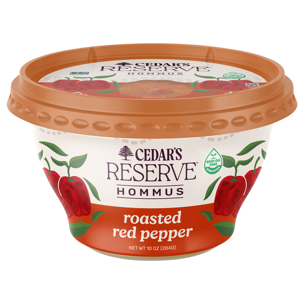 Cedar's Reserve Gluten Free Roasted Red Pepper Hommus