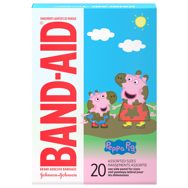 Band-Aid Kid's Adhesive Bandages Assorted Sizes Peppa Pig