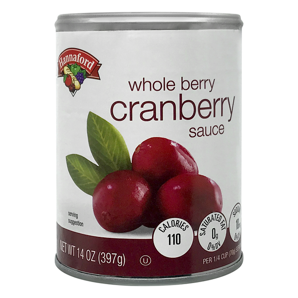 Hannaford Whole Berry Cranberry Sauce