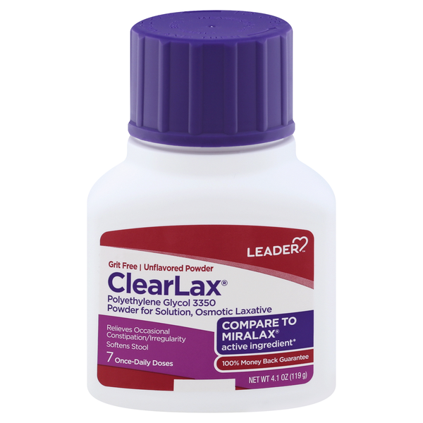 Leader ClearLax Unflavored Powder Laxative