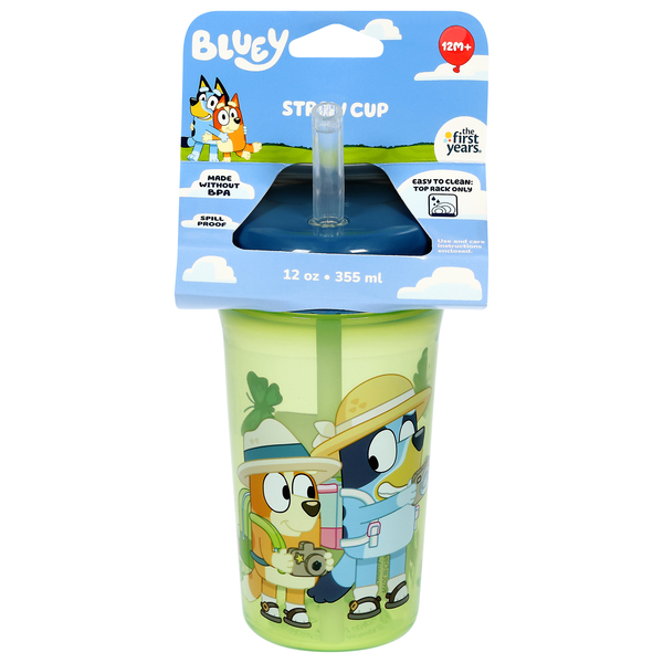 The First Years Bluey Straw Cup 12 oz