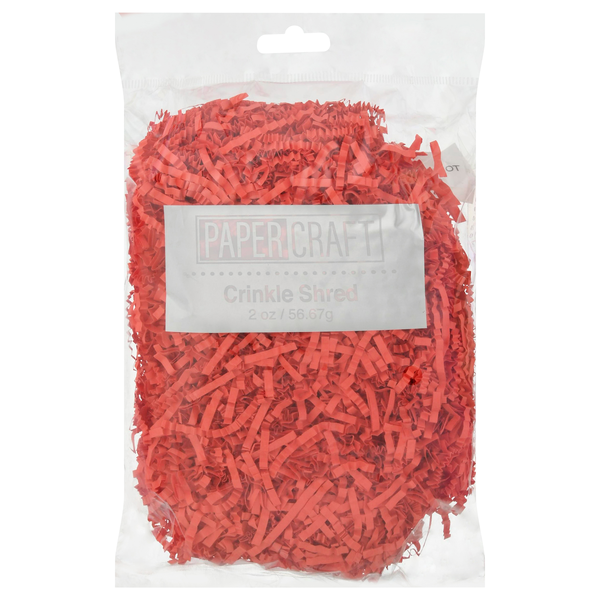 Papercraft Red Crinkle Shred