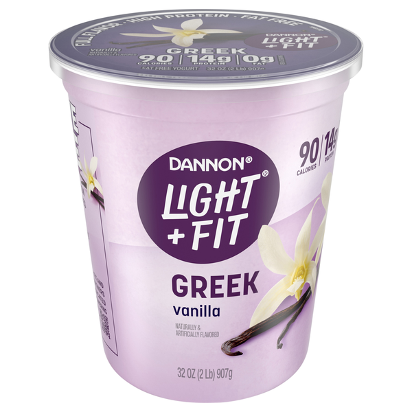 Dannon Light + Fit Fat Free Vanilla Greek Yogurt