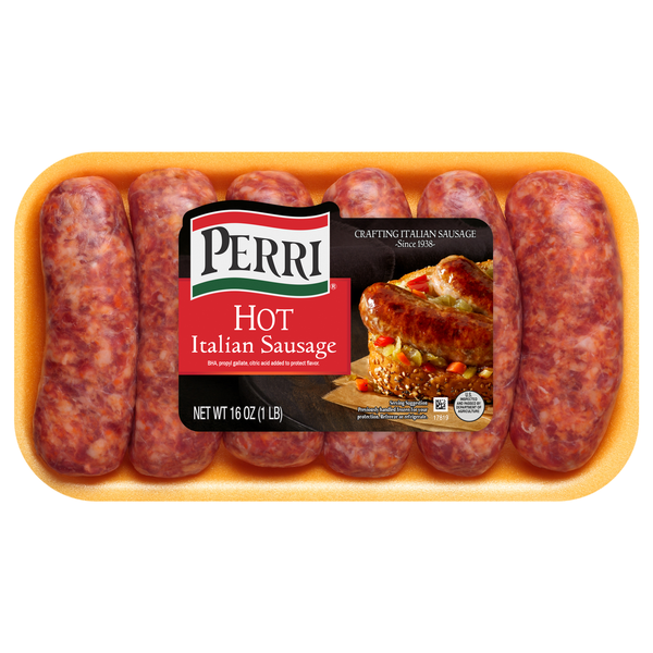 Perri Hot Italian Sausage - 6 ct Fresh