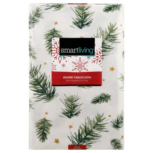 Smart Living Christmas Round Tablecloth Trees 60 Inch