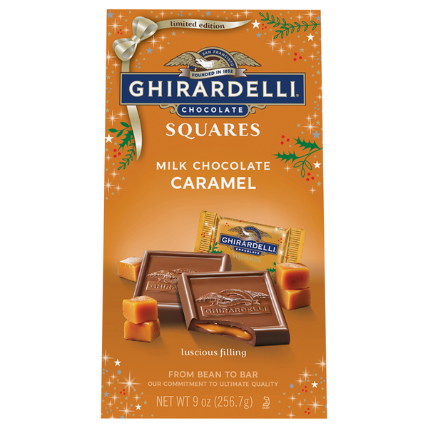 Ghirardelli Milk Chocolate Caramel Squares Christmas Candy