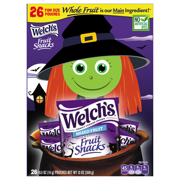 Welch's Fruit Snacks Mixed Fruit Halloween - 26 ct