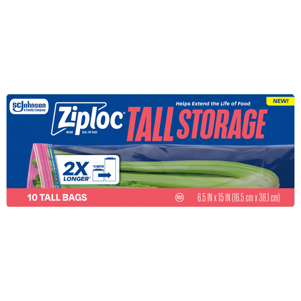Ziploc Seal Top Tall Storage Bags