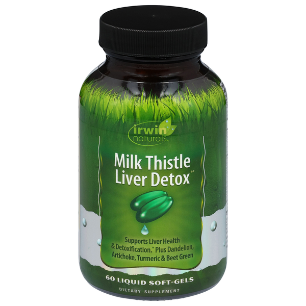 Irwin Naturals Milk Thistle Liver Detox Liquid Softgels