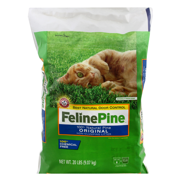 Feline Pine Original Non-Clumping Chemical Free Pine Cat Litter