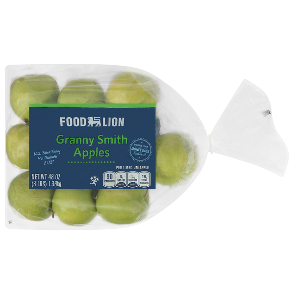 Food Lion Granny Smith Apples Bag