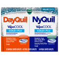 Vicks DayQuil NyQuil VapoCOOL Day & Night Relief Cold & Flu Caplets