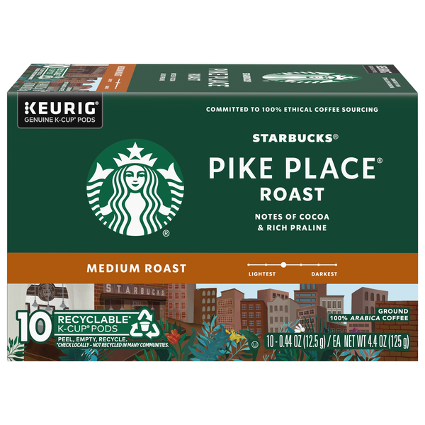 Starbucks Pike Place Medium Roast K-Cup Coffee Pods