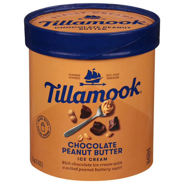 Tillamook Chocolate Peanut Butter Ice Cream