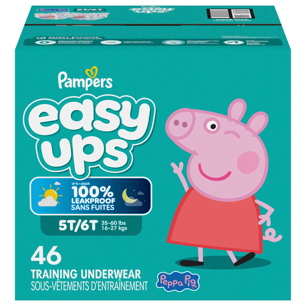 Pampers Easy Ups Girls 5T-6T My Little Pony Training Underwear 41+ lb
