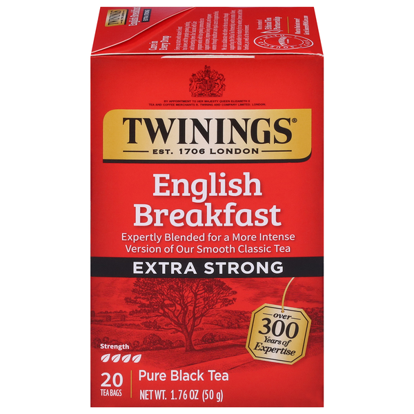 Twinings Extra Strong English Breakfast Black Tea Bags