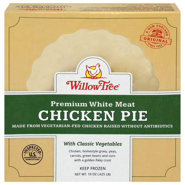 Willow Tree White Meat Chicken Pie with Classic Vegetables Frozen Meal
