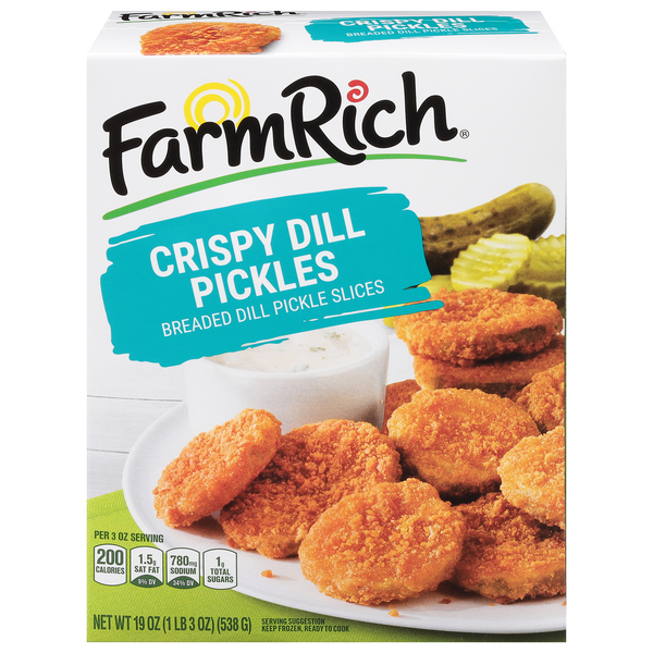 Farm Rich Breaded Crispy Dill Pickles Frozen