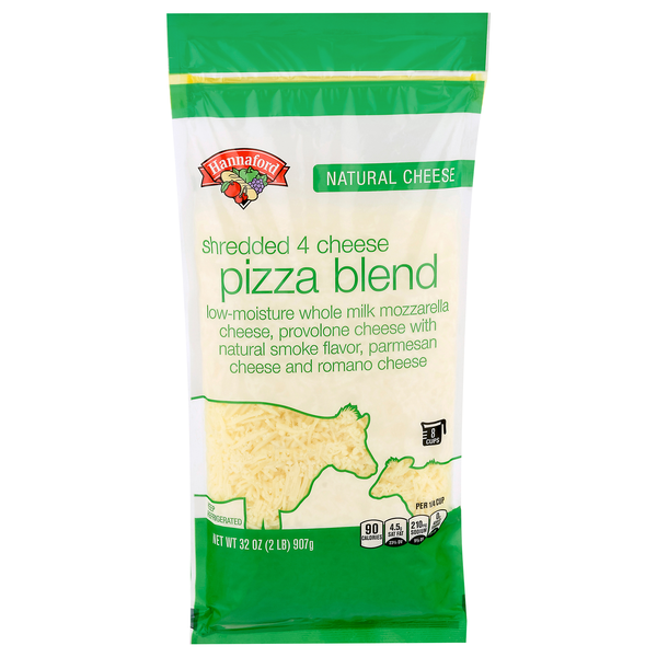 Hannaford Natural Shredded 4 Cheese Pizza Blend
