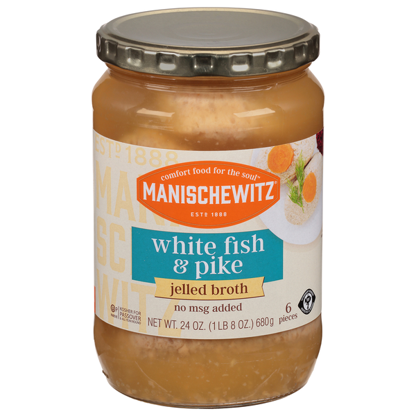 Manischewitz Whitefish & Pike in Jelled Broth Kosher For Passover