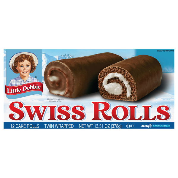 Little Debbie Swiss Rolls Snack Cakes - 12 ct
