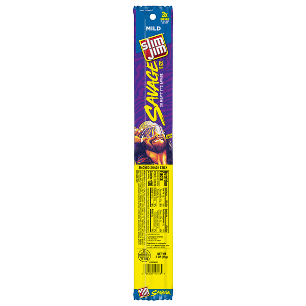 Slim Jim Mild Smoked Savage Size Meat Stick