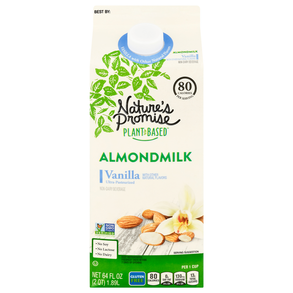 Save on Nature's Promise PlantBased Vanilla Almondmilk Gluten Free