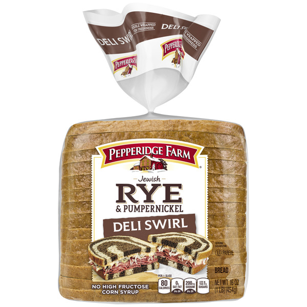 Save on Pepperidge Farm Jewish Rye & Pumpernickel Deli Swirl Bread
