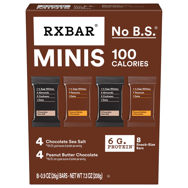 RXBAR Minis Variety Pack 6g Protein Bars - 8 ct