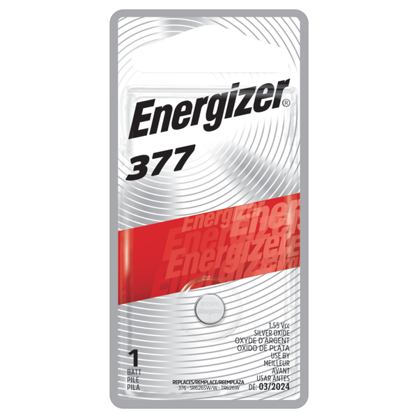 Energizer Silver Oxide Battery 377 1.55V