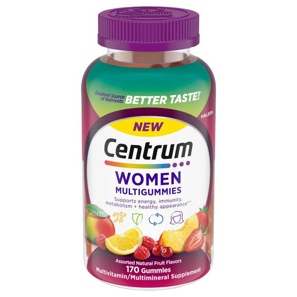 Centrum Women Assorted Natural Fruit Flavors MultiGummies