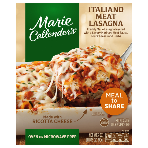 Marie Callender's Italiano Meat Lasagna Frozen Meal to Share