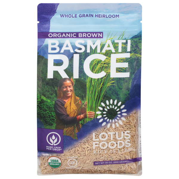 Lotus Foods Organic Gluten Free Brown Basmati Rice