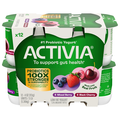 Activia Low Fat Black Cherry & Mixed Berry Probiotic Yogurt Cups - 12 ct