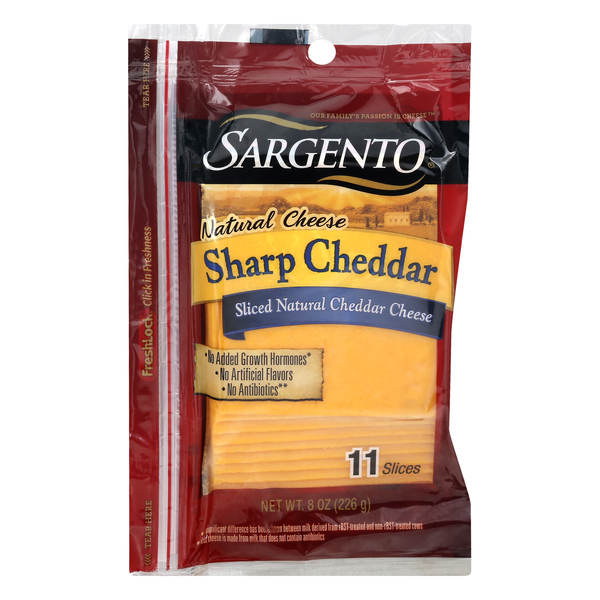 Save On Sargento Cheddar Cheese Sharp Sliced 11 Ct Order Online
