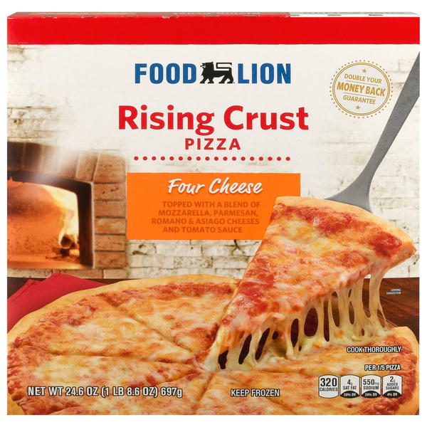 Food Lion Rising Crust Four Cheese Pizza Frozen