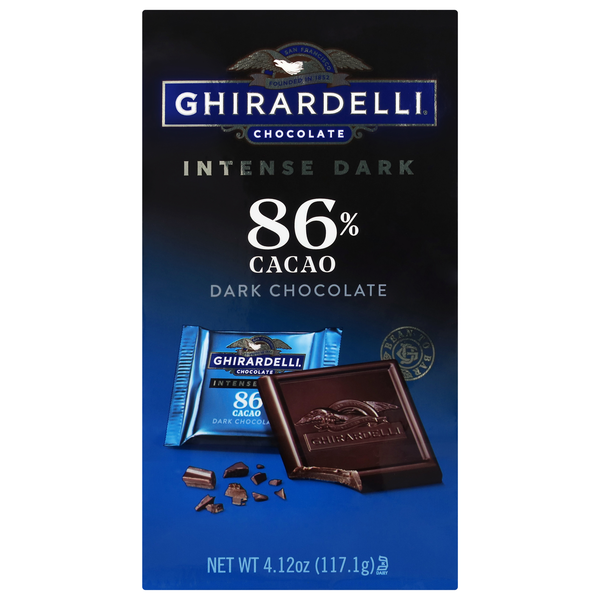 Ghirardelli Intense Dark Chocolate Candy Squares 86% Cacao